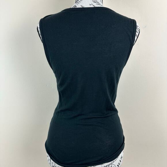 Mossimo Y2K Lace Trim Babydoll Embroidered Top Boho Feminine Dainty Classic 90s - Picture 6 of 11